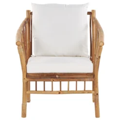 Beliani - MAGGIORE - Loungeset Voor 4 - Lichte Houtkleur - Bamboehout 7 Beliani - MAGGIORE - Loungeset Voor 4 - Lichte Houtkleur - Bamboehout -Tuin & Buiten 10102542