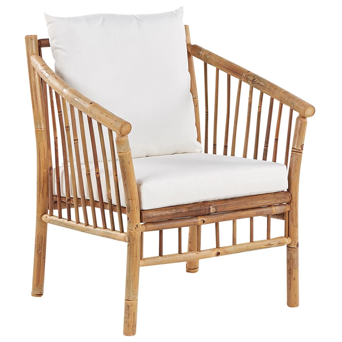 Beliani - MAGGIORE - Loungeset Voor 4 - Lichte Houtkleur - Bamboehout Beliani - MAGGIORE - Loungeset Voor 4 - Lichte Houtkleur - Bamboehout -Tuin & Buiten 10102546