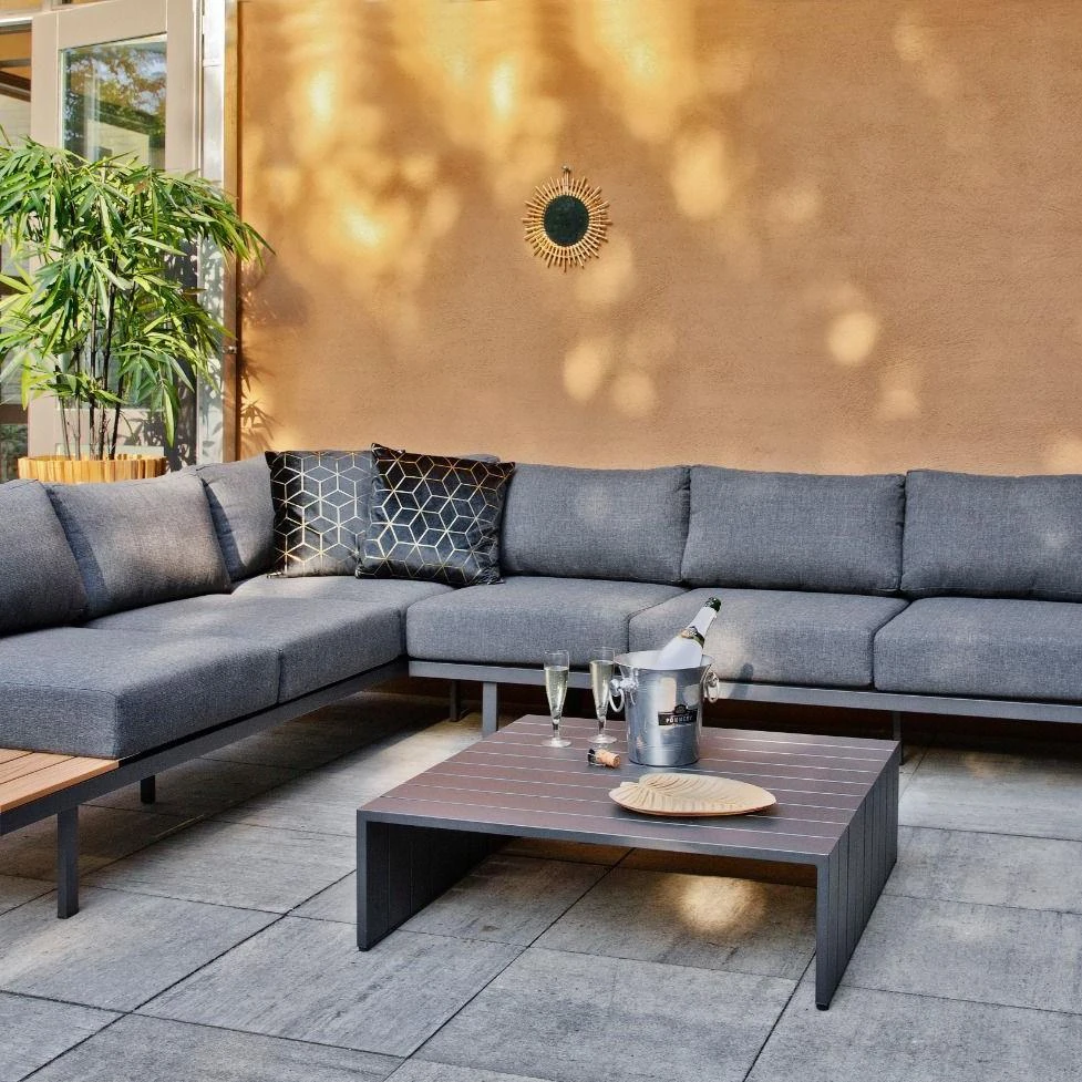 Exotan Bari Platform Loungeset - Grijs Exotan Bari Platform Loungeset - Grijs -Tuin & Buiten 10200420