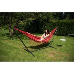 Tropilex® Hangmat Eénpersoons Bonaire Fire Rood -Tuin & Buiten 10423765