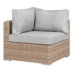 Beliani - CONTARE - Loungeset Voor 6 - Bruin - Linkszijdig - PE Rotan -Tuin & Buiten 10547734