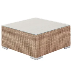 Beliani - CONTARE - Loungeset Voor 6 - Bruin - Linkszijdig - PE Rotan -Tuin & Buiten 10547744