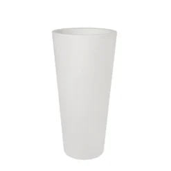 Elho Pure Straight Round High Plantenbak Ø 50 Cm - Wit