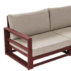 Beliani-TIMOR-Loungeset 5-Mahonie-FSC® Gecertificeerd Acaciahout 7 Beliani-TIMOR-Loungeset 5-Mahonie-FSC® Gecertificeerd Acaciahout -Tuin & Buiten 10795334