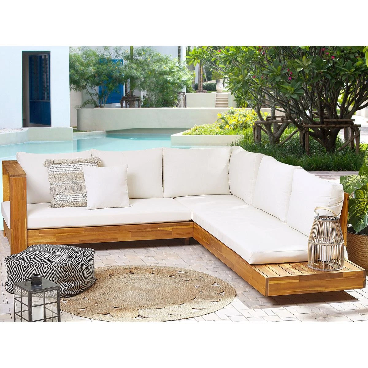 Beliani - MARETTIMO - Loungeset Voor 5 - Lichte Houtkleur - Acaciahout Beliani - MARETTIMO - Loungeset Voor 5 - Lichte Houtkleur - Acaciahout -Tuin & Buiten 10819478