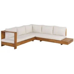 Beliani - MARETTIMO - Loungeset Voor 5 - Lichte Houtkleur - Acaciahout 2 Beliani - MARETTIMO - Loungeset Voor 5 - Lichte Houtkleur - Acaciahout -Tuin & Buiten 10819484
