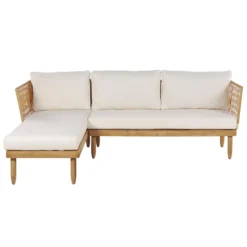 Beliani - CREMONA - Loungeset Voor 4 - Lichte Houtkleur - Acaciahout 3 Beliani - CREMONA - Loungeset Voor 4 - Lichte Houtkleur - Acaciahout -Tuin & Buiten 10819487