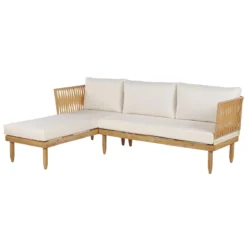 Beliani - CREMONA - Loungeset Voor 4 - Lichte Houtkleur - Acaciahout 2 Beliani - CREMONA - Loungeset Voor 4 - Lichte Houtkleur - Acaciahout -Tuin & Buiten 10819494