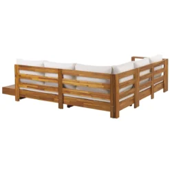 Beliani - MARETTIMO - Loungeset Voor 5 - Lichte Houtkleur - Acaciahout 3 Beliani - MARETTIMO - Loungeset Voor 5 - Lichte Houtkleur - Acaciahout -Tuin & Buiten 10819500