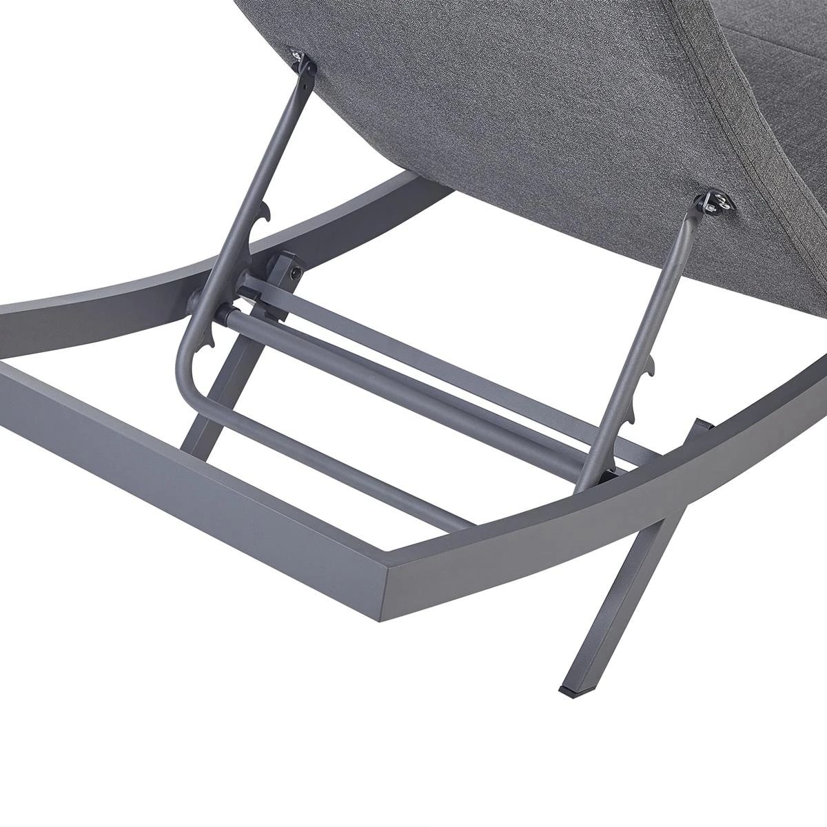 Beliani - AMELIA - Ligstoel - Donkergrijs - Textiel Beliani - AMELIA - Ligstoel - Donkergrijs - Textiel -Tuin & Buiten 10819840