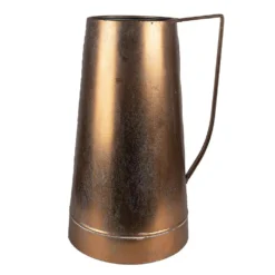 Clayre & Eef Decoratie Kan 24x20x36 Cm Koperkleurig Metaal