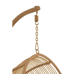 J-Line Hangstoel Ovaal Staal Naturel 4 J-Line Hangstoel Ovaal Staal Naturel -Tuin & Buiten 10835435