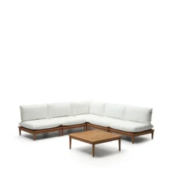 Kave Home - Portitxol Set Van 1 Hoekfauteuil, 4 Modulaire Fauteuils En -Tuin & Buiten 10855141