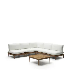 Kave Home - Portitxol Set Van 1 Hoekfauteuil, 4 Modulaire Fauteuils En -Tuin & Buiten 10855148