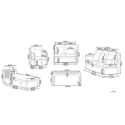 Beliani-PATAJA-Loungeset-Donkerhout-FSC® Gecertificeerd Acaciahout 10 Beliani-PATAJA-Loungeset-Donkerhout-FSC® Gecertificeerd Acaciahout -Tuin & Buiten 10899903