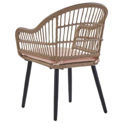 Beliani - ALIANO - Tuinset 6 Personen - Natuurlijk - PE Rotan -Tuin & Buiten 10899937