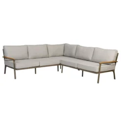 Exotan Loungeset Tuin Orlando - Aluminium - Champagne - 233x89x75