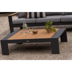 Exotan - Hoekbank Loungeset Valerie Rechts - Antraciet -Tuin & Buiten 10911658