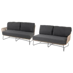 4 Seasons Outdoor Belmond Loungeset 4-delig -Dali Tafel 110x60 Cm -Tuin & Buiten 10935137