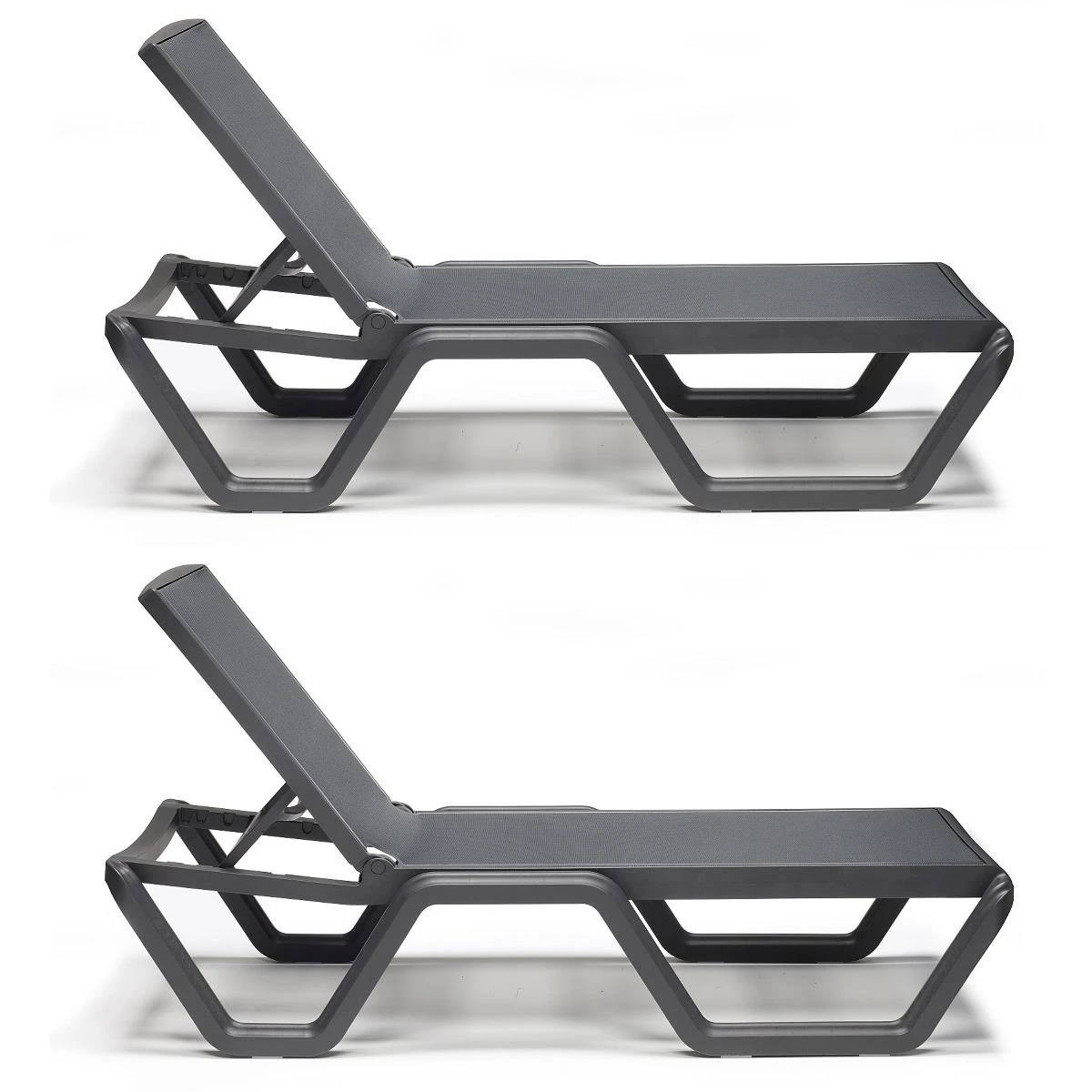 SCAB Vela Verstelbaar Ligbed Met Wielen - Set Van 2 - Antracietgrijs SCAB Vela Verstelbaar Ligbed Met Wielen - Set Van 2 - Antracietgrijs -Tuin & Buiten 11038157