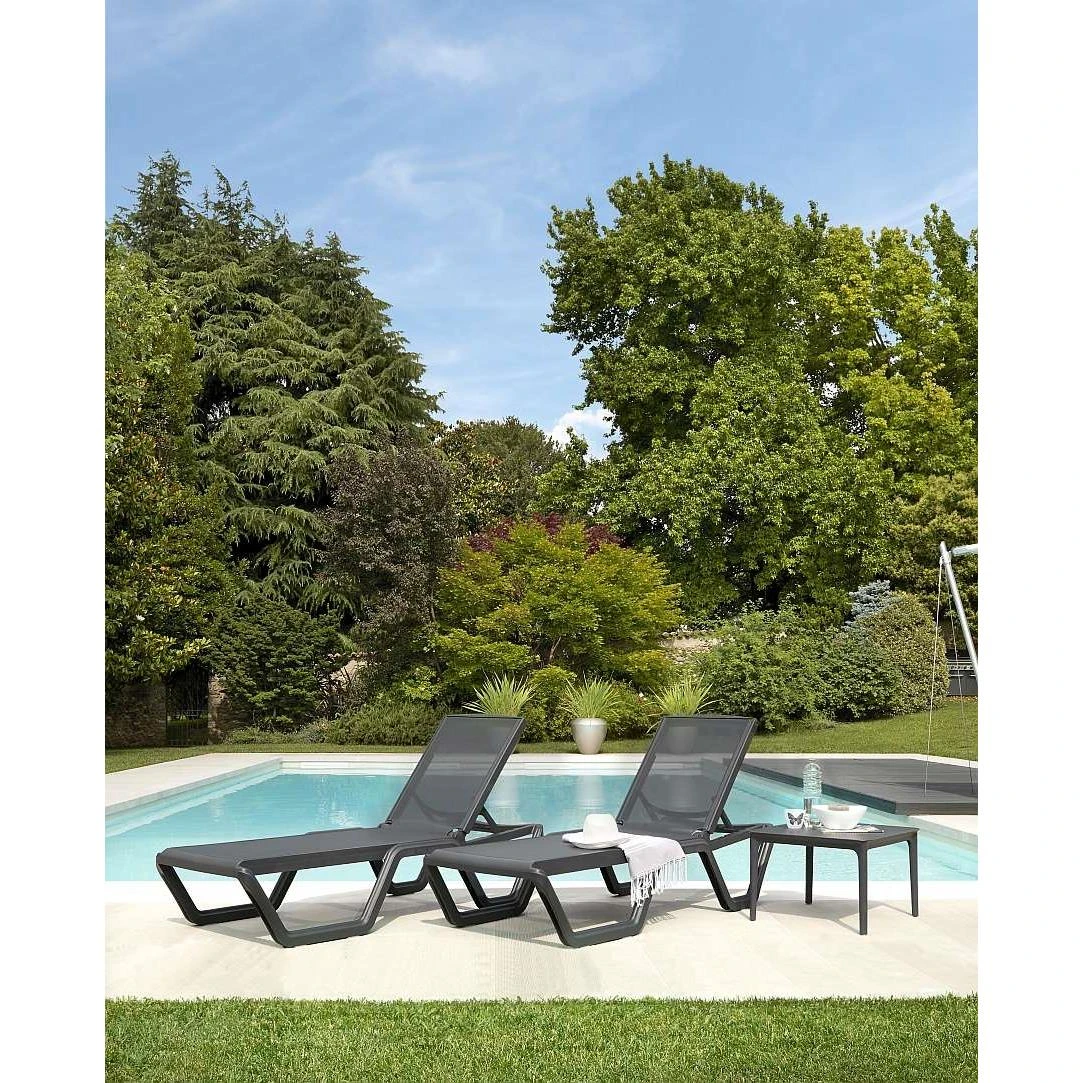 SCAB Vela Verstelbaar Ligbed Met Wielen - Set Van 2 - Antracietgrijs SCAB Vela Verstelbaar Ligbed Met Wielen - Set Van 2 - Antracietgrijs -Tuin & Buiten 11038158