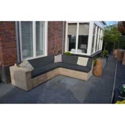 Wood4you - Loungeset 1 Steigerhout 250x200 Cm - GL-vorm- Incl Kussens 2 Wood4you - Loungeset 1 Steigerhout 250x200 Cm - GL-vorm- Incl Kussens -Tuin & Buiten 11070938