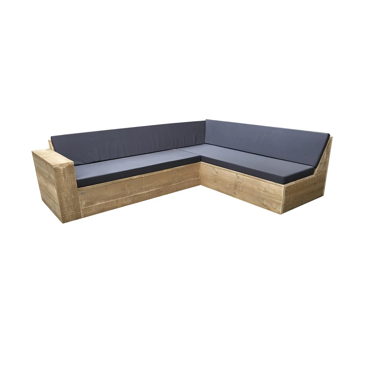 Wood4you - Loungeset 1 Steigerhout 250x200 Cm - GL-vorm- Incl Kussens Wood4you - Loungeset 1 Steigerhout 250x200 Cm - GL-vorm- Incl Kussens -Tuin & Buiten 11070949