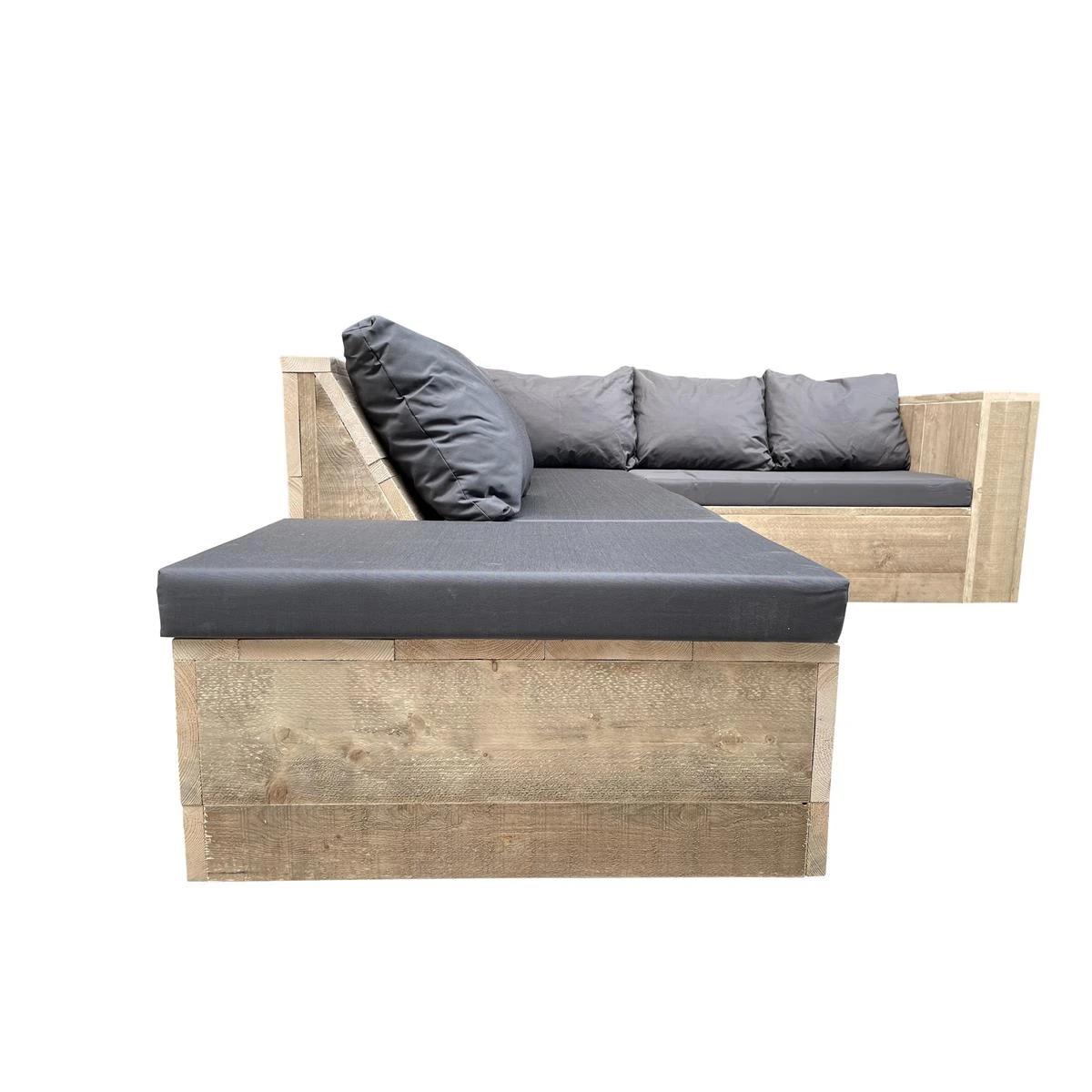 Wood4you - Loungeset 7 Steigerhout 240x200 Cm - Incl Kussens (GL-vorm) Wood4you - Loungeset 7 Steigerhout 240x200 Cm - Incl Kussens (GL-vorm) -Tuin & Buiten 11070974