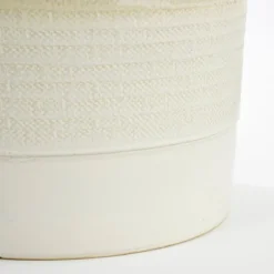 Mica Decorations Olof Bloempot - H24 X Ø26 Cm - Terracotta - Crème -Tuin & Buiten 11072810