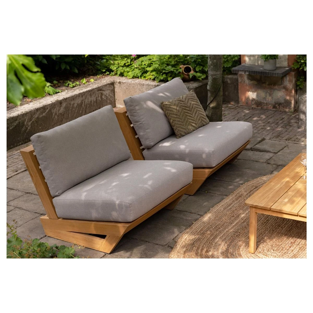 Exotan 1-Zits Element Buiten Lowi - Teak - Taupe - 68x92x98 Exotan 1-Zits Element Buiten Lowi - Teak - Taupe - 68x92x98 -Tuin & Buiten 11103924