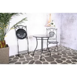 Sens-Line Bistroset Marlin Zwart -Tuin & Buiten 11104573