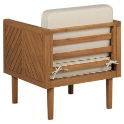 Beliani - BARATTI - Loungeset Voor 4 - Lichte Houtkleur - Acaciahout 4 Beliani - BARATTI - Loungeset Voor 4 - Lichte Houtkleur - Acaciahout -Tuin & Buiten 11142245