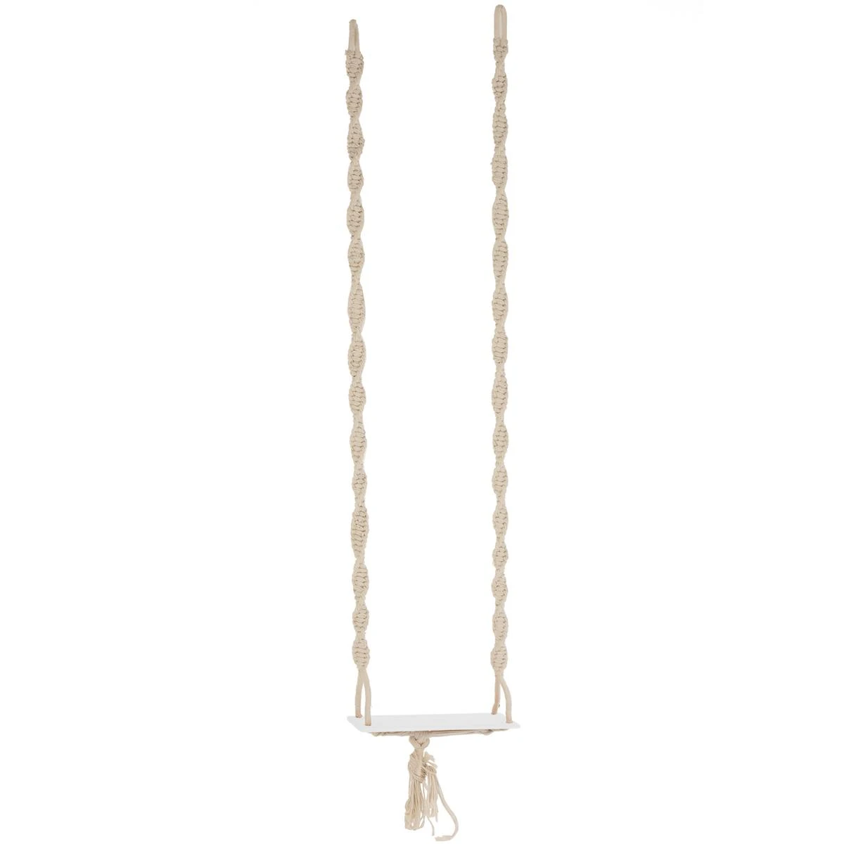 J-Line Schommel Boho Katoen|Hout Beige J-Line Schommel Boho Katoen|Hout Beige -Tuin & Buiten 11225082