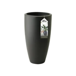 Elho Pure Soft Round High Bloempot Ø 35 Cm - Antraciet -Tuin & Buiten 11435328