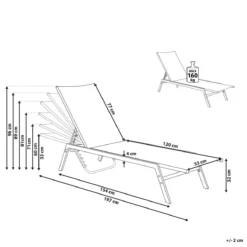 Beliani - NOLI - Strandstoel - Zwart - Staal -Tuin & Buiten 9432429