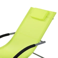 Beliani - CARANO - Strandstoel - Groen - Staal -Tuin & Buiten 9433296