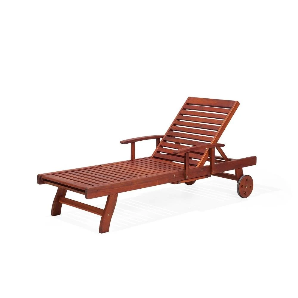 Beliani - MARLBORO | JAVA | TOSCANA - Ligstoel - Donkere Houtkleur Beliani - MARLBORO | JAVA | TOSCANA - Ligstoel - Donkere Houtkleur -Tuin & Buiten 9434716