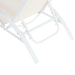 Beliani - GAETA - Zonnenbed - Beige - Staal -Tuin & Buiten 9436183