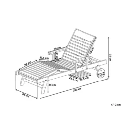 Beliani - MARLBORO | JAVA | TOSCANA - Ligstoel - Donkere Houtkleur 11 Beliani - MARLBORO | JAVA | TOSCANA - Ligstoel - Donkere Houtkleur -Tuin & Buiten 9438956