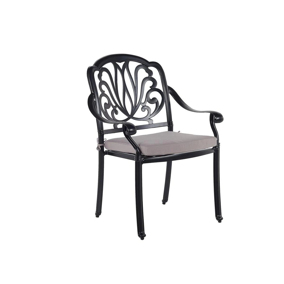 Beliani - ANCONA - Tuinset Voor 4 - Zwart - Aluminium Beliani - ANCONA - Tuinset Voor 4 - Zwart - Aluminium -Tuin & Buiten 9443760