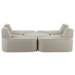 Beliani - FABRO - Loungeset Voor 4 - Grijs - Polyester 3 Beliani - FABRO - Loungeset Voor 4 - Grijs - Polyester -Tuin & Buiten 9444065