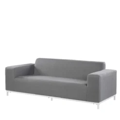 Beliani - ROVIGO - Loungeset Voor 5 - Grijs - Polyester -Tuin & Buiten 9444349