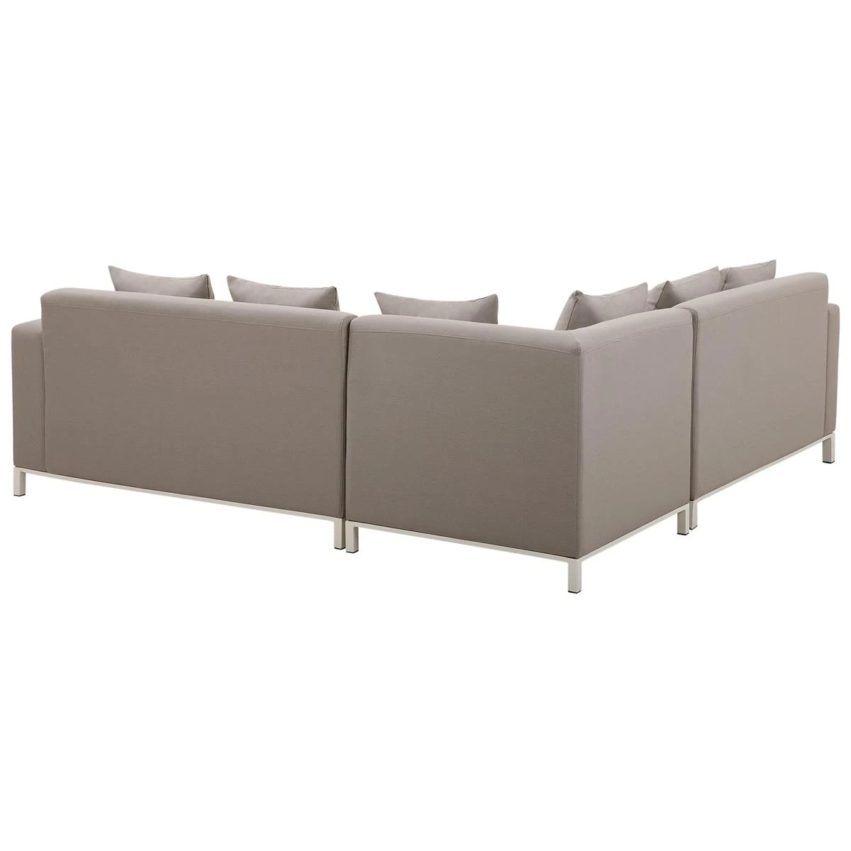 Beliani - BELIZE - Loungeset Voor 5 - Beige - Polyester Beliani - BELIZE - Loungeset Voor 5 - Beige - Polyester -Tuin & Buiten 9445539