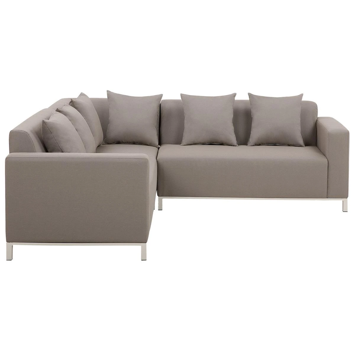 Beliani - BELIZE - Loungeset Voor 5 - Beige - Polyester Beliani - BELIZE - Loungeset Voor 5 - Beige - Polyester -Tuin & Buiten 9445542