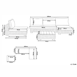 Beliani - VARALLO - Loungeset Voor 4 - Natuurlijk - Rotan 2 Beliani - VARALLO - Loungeset Voor 4 - Natuurlijk - Rotan -Tuin & Buiten 9445833