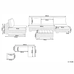 Beliani - VARALLO - Loungeset Voor 4 - Natuurlijk - Rotan 10 Beliani - VARALLO - Loungeset Voor 4 - Natuurlijk - Rotan -Tuin & Buiten 9445845