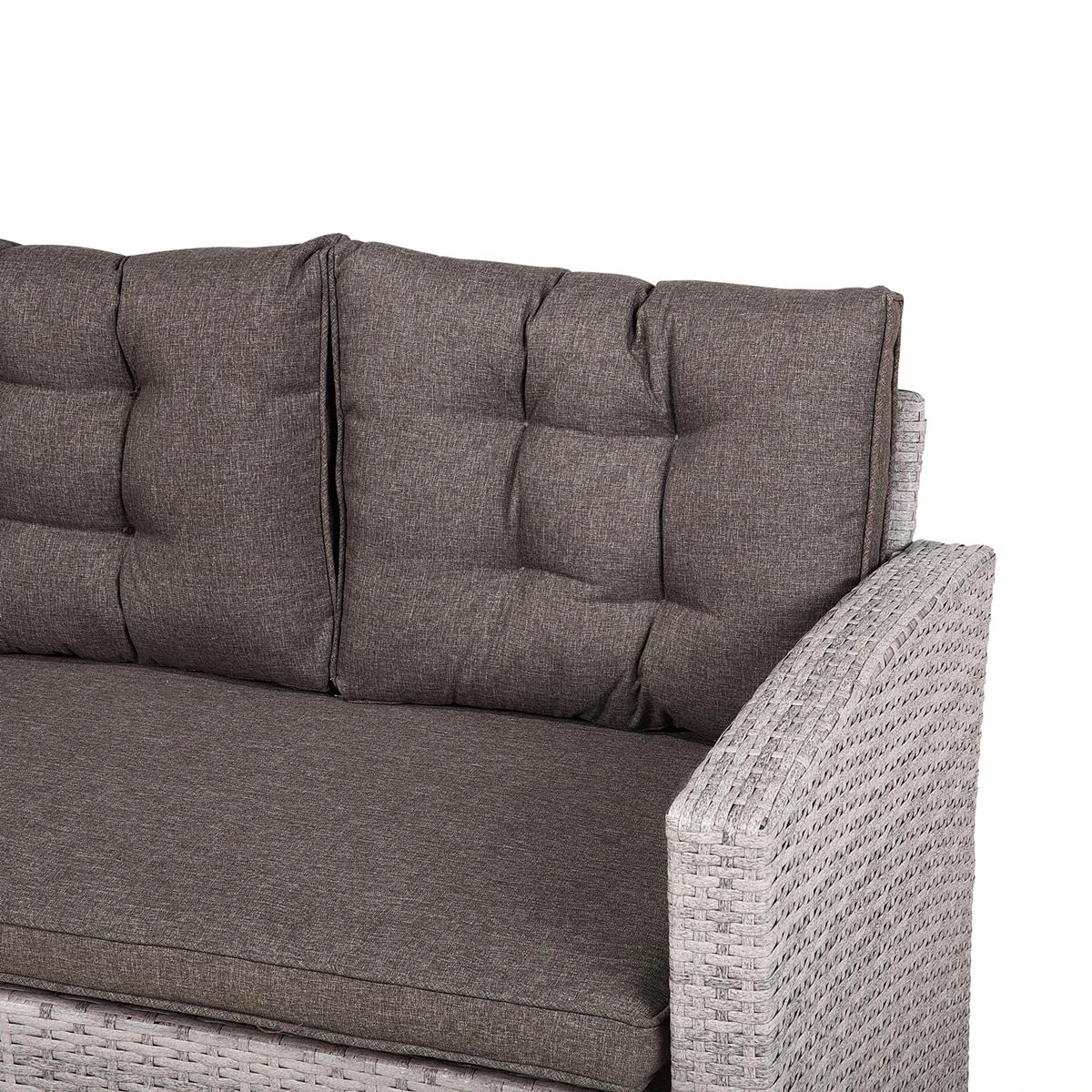 Beliani - VITERBO - Loungeset Voor 8 - Grijs - PE Rotan Beliani - VITERBO - Loungeset Voor 8 - Grijs - PE Rotan -Tuin & Buiten 9446102