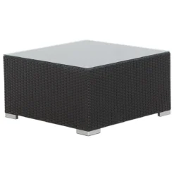 Beliani - SANO - Loungeset Voor 4 - Zwart - PE Rotan -Tuin & Buiten 9447082