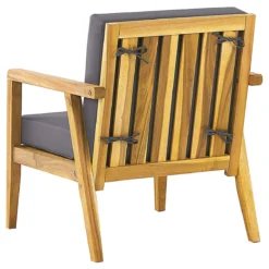 Beliani - PALLANO - Loungeset - Lichte Houtkleur - Acaciahout 7 Beliani - PALLANO - Loungeset - Lichte Houtkleur - Acaciahout -Tuin & Buiten 9447328