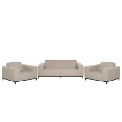 Beliani - ROVIGO - Loungeset Voor 5 - Beige|Zwart - Polyester 3 Beliani - ROVIGO - Loungeset Voor 5 - Beige|Zwart - Polyester -Tuin & Buiten 9447343